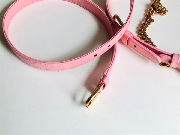 GUCCI APHRODITE SMALL SHOULDER BAG IN LIGHT PINK LEATHER - GB42 - Image 7