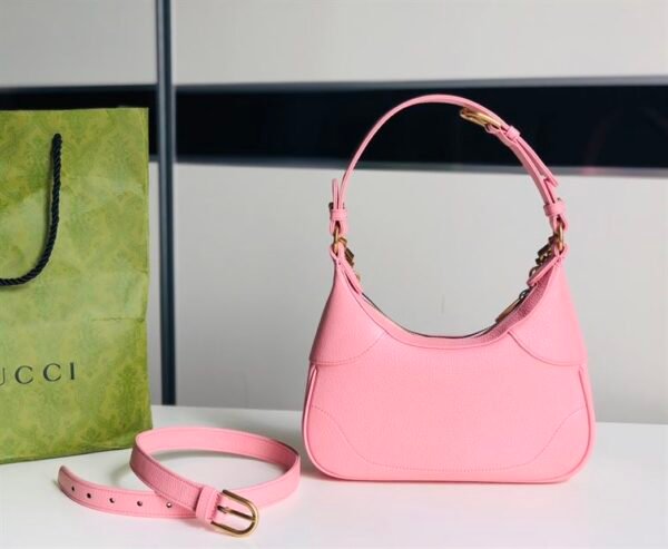 GUCCI APHRODITE SMALL SHOULDER BAG IN LIGHT PINK LEATHER - GB42 - Image 2