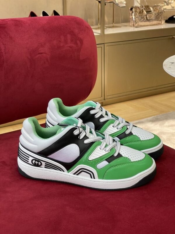 GUCCI BASKET SNEAKER IN GREEN DEMETRA – GCC109 - Image 2