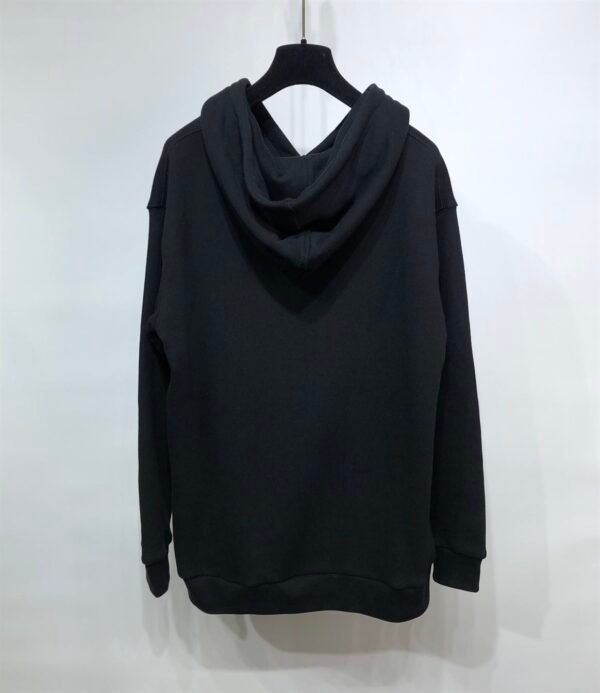 GUCCI BLACK VINTAGE LOGO COTTON SWEATSHIRT HOODED – GCK006 - Image 3