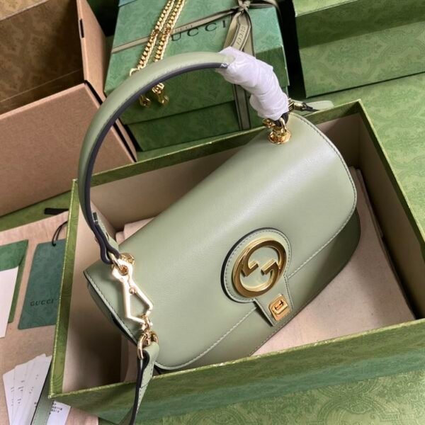 GUCCI BLONDIE TOP HANDLE LIGHT GREEN BAG - GB08 - Image 3