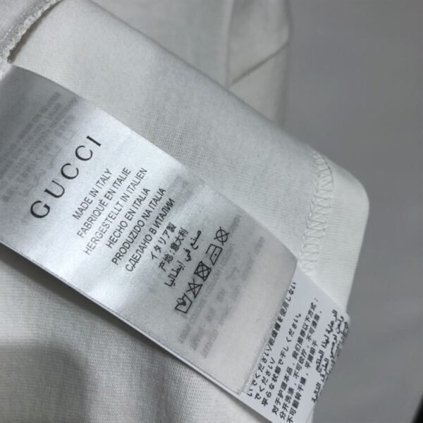 GUCCI COTTON JERSEY T-SHIRT WITH GUCCI MIRROR PRINT – GGS016 - Image 5