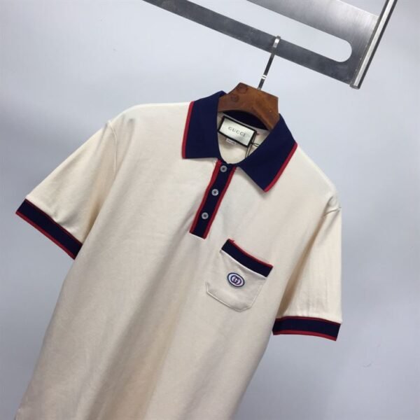 GUCCI COTTON PIQUET POLO WITH INTERLOCKING G – GGS031 - Image 5