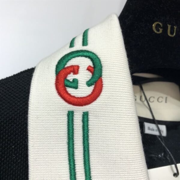 GUCCI COTTON PIQUET POLO WITH INTERLOCKING G – GGS035 - Image 6