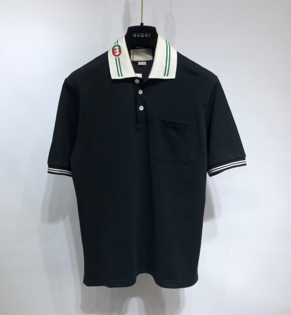 GUCCI COTTON PIQUET POLO WITH INTERLOCKING G – GGS035 - Image 2