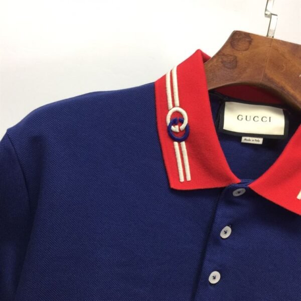 GUCCI COTTON PIQUET POLO WITH INTERLOCKING G – GGS036 - Image 6