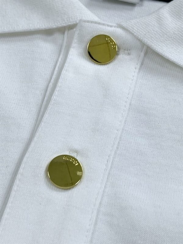 GUCCI COTTON POLO WITH WEB AND INTERLOCKING G – GGS037 - Image 7