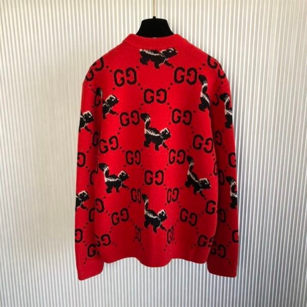 GUCCI GG AND SKUNK WOOL KNIT SWEATER – GCK012 - Image 3