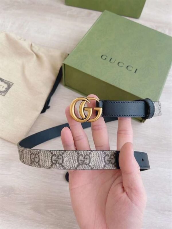 GUCCI GG BELT WITH DOUBLE G BUCKLE – GB005 - Image 3
