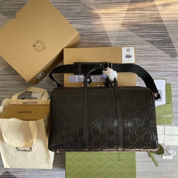 GUCCI GG EMBOSSED DUFFLE BAG - BG035 - Image 3