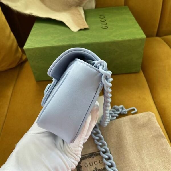 GUCCI GG MARMONT BELT BAG IN BLUE LEATHER - GB67 - Image 4