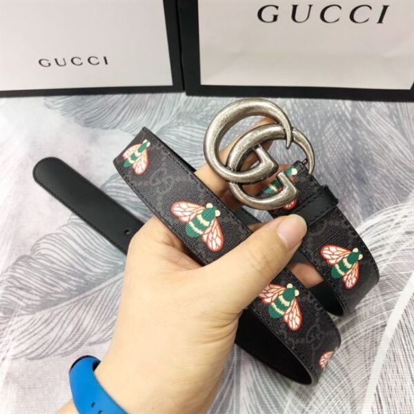 GUCCI GG MARMONT THIN BELT WITH BEES – GB033 - Image 10