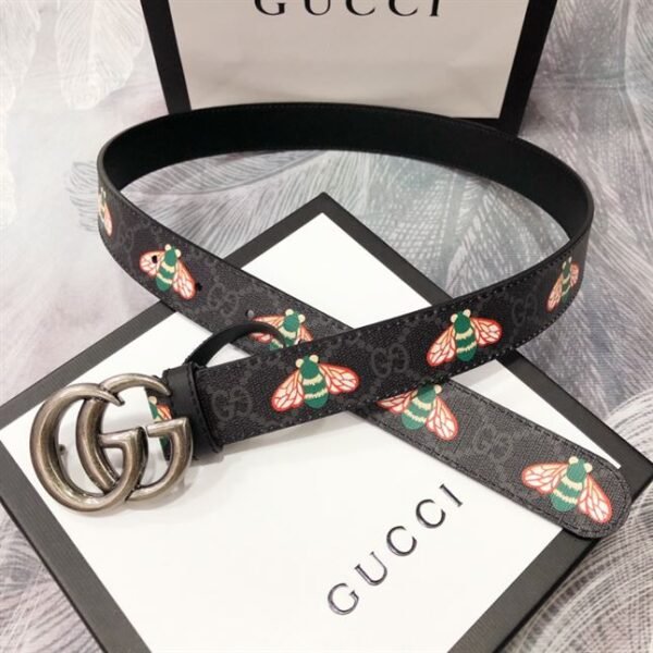 GUCCI GG MARMONT THIN BELT WITH BEES – GB033 - Image 9