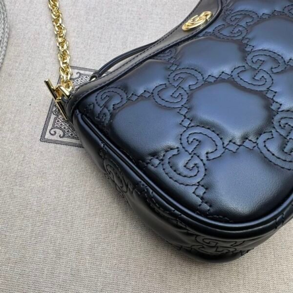 GUCCI GG MATELASSE HANDBAG WITH BLACK LEATHER - GB89 - Image 5