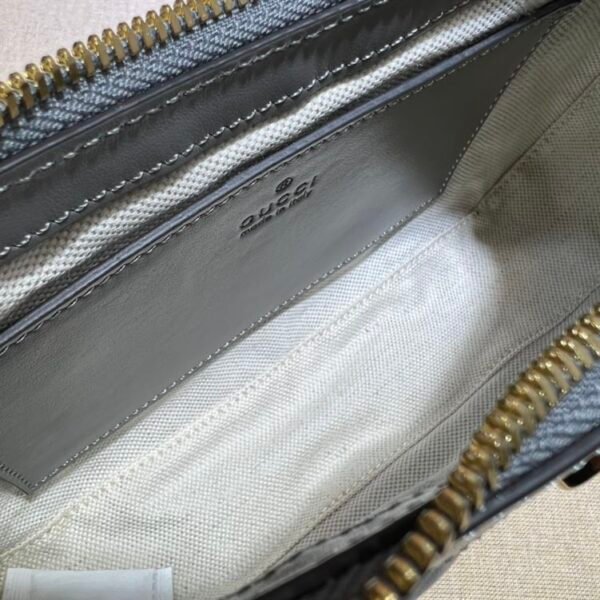 GUCCI GG MATELASSE HANDBAG WITH GREY LEATHER - GB90 - Image 8
