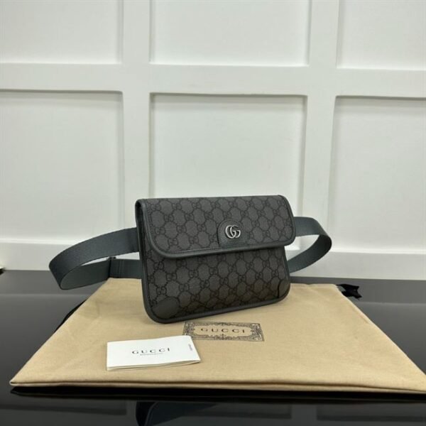 GUCCI GREY OPHIDIA SMALL GG BELT BAG - BG055 - Image 3