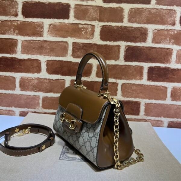 GUCCI HORSEBIT 1955 MINI BAG WITH LIGHT BROWN - GB22 - Image 3