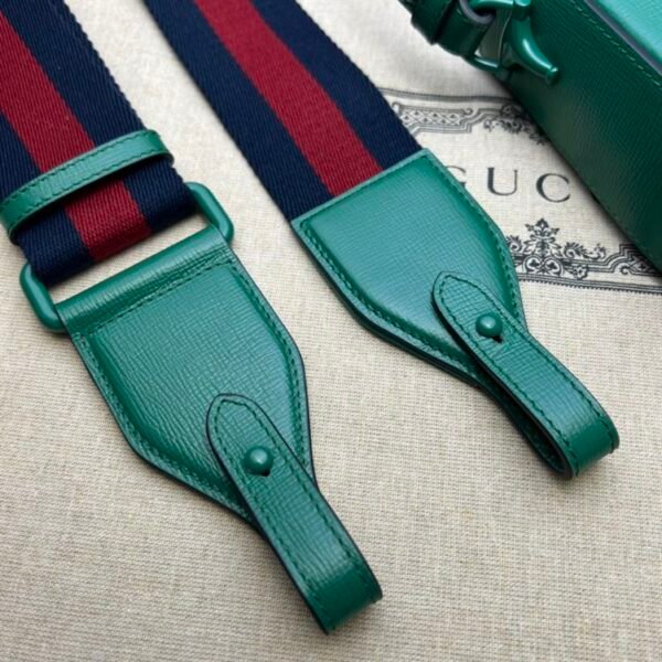 GUCCI HORSEBIT 1955 SMALL SHOULDER BAG GREEN LEATHER - GB25 - Image 9