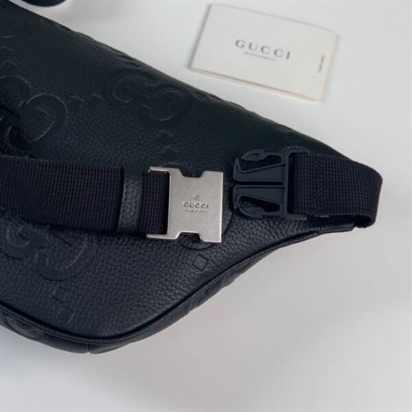 GUCCI JUMBO GG BELT BAG BLACK - BG042 - Image 8