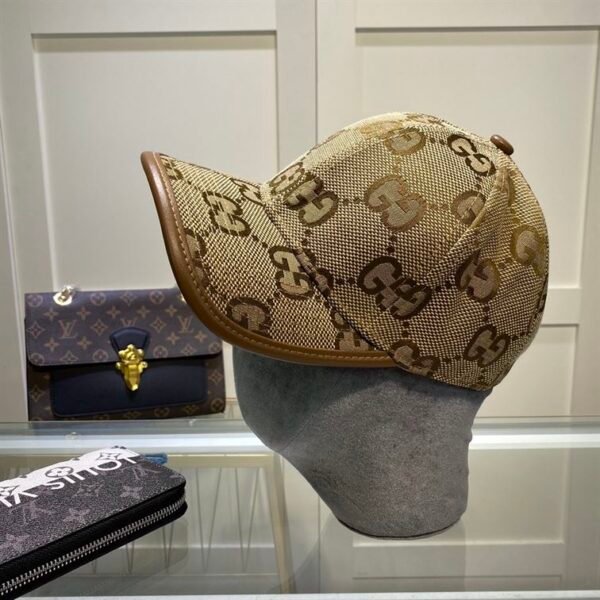 GUCCI JUMBO GG CANVAS BASEBALL HAT - GH131 - Image 6
