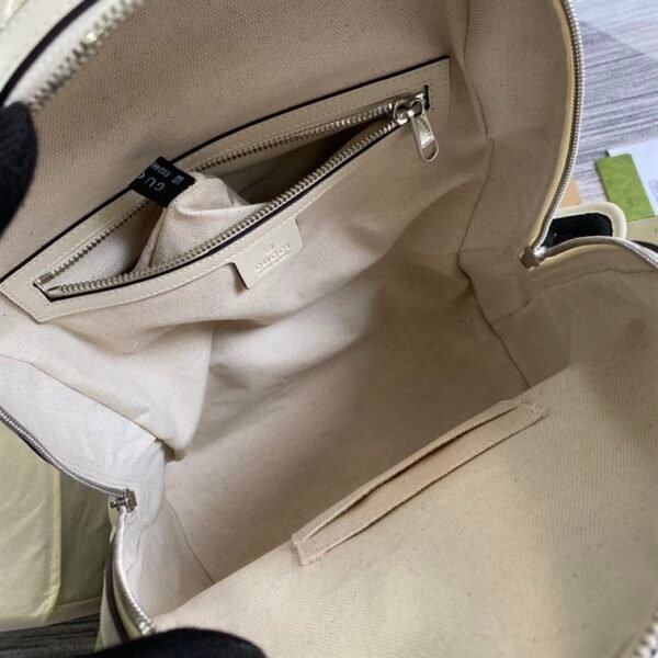 GUCCI LOGO EMBOSSED PERFORATED LEATHER BACKPACK - BG037 - Image 10