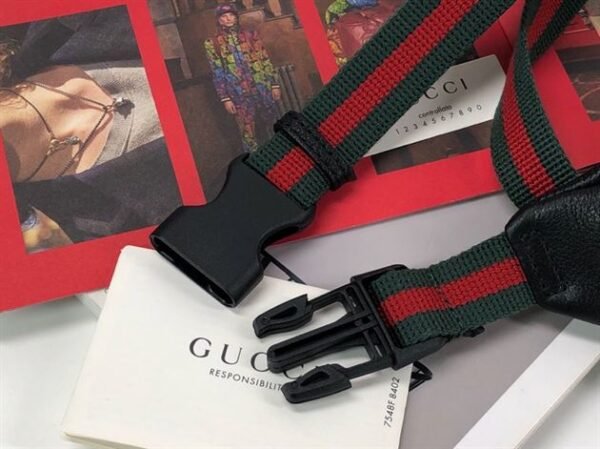 GUCCI LOGO-PRINT LEATHER BELT BAG - BG009 - Image 7