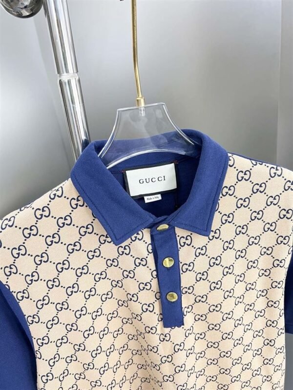 GUCCI MAXI GG SILK COTTON POLO – GGS044 - Image 6
