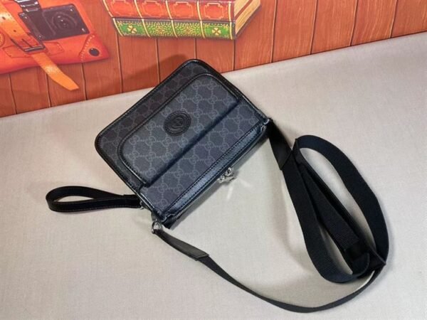 GUCCI MESSENGER BAG WITH INTERLOCKING G - BG014 - Image 4