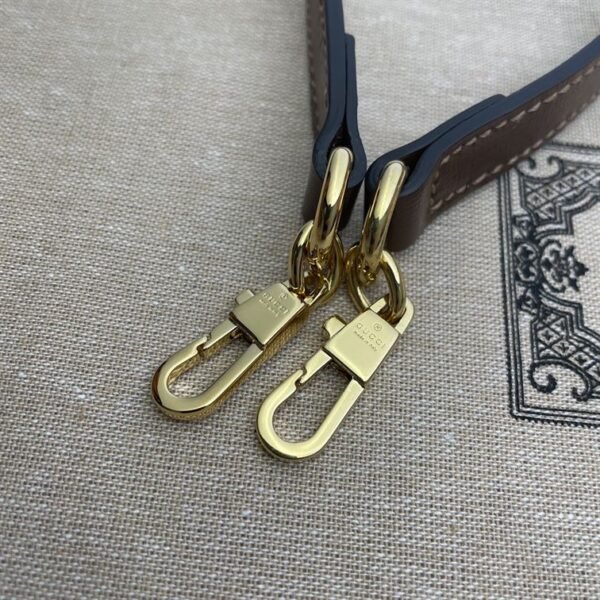 GUCCI MINI NOTE BAG WITH INTERLOCKING G BEIGE AND EBONY GG SUPREME CANVAS - GB37 - Image 6