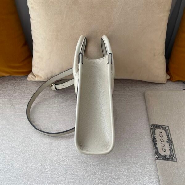 GUCCI MINI NOTE BAG WITH INTERLOCKING G BEIGE AND WHITE GG SUPREME CANVAS - GB35 - Image 3