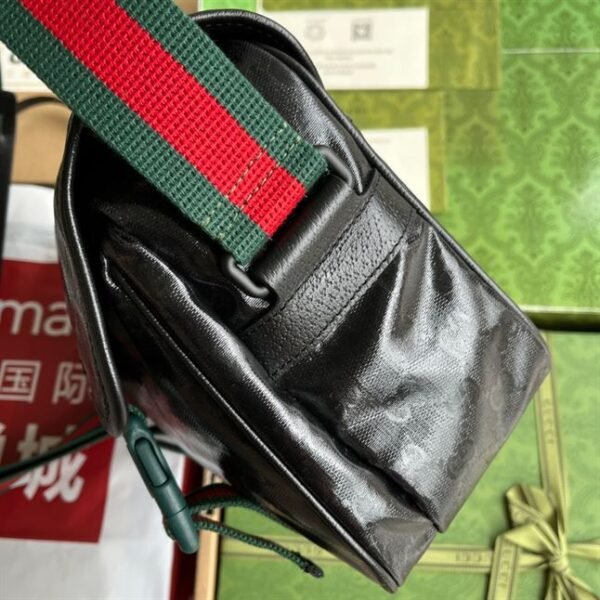 GUCCI MONOGRAMMED BUCKLE DETAILED SHOULDER BAG - BG054 - Image 6
