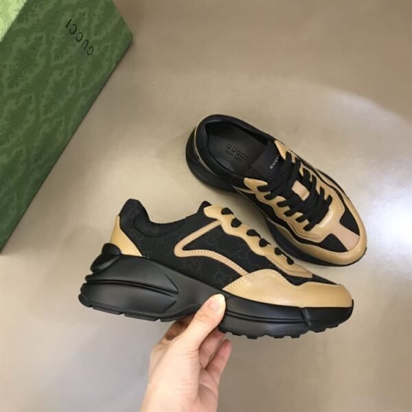 GUCCI RHYTON SNEAKER IN BROWN BLACK – GCC098 - Image 4