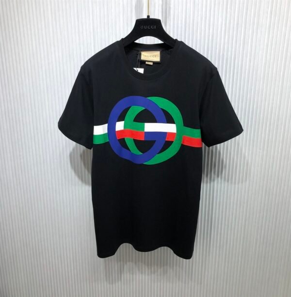 GUCCI ROUND GG PRINT COTTON T-SHIRT – GGS039 - Image 2