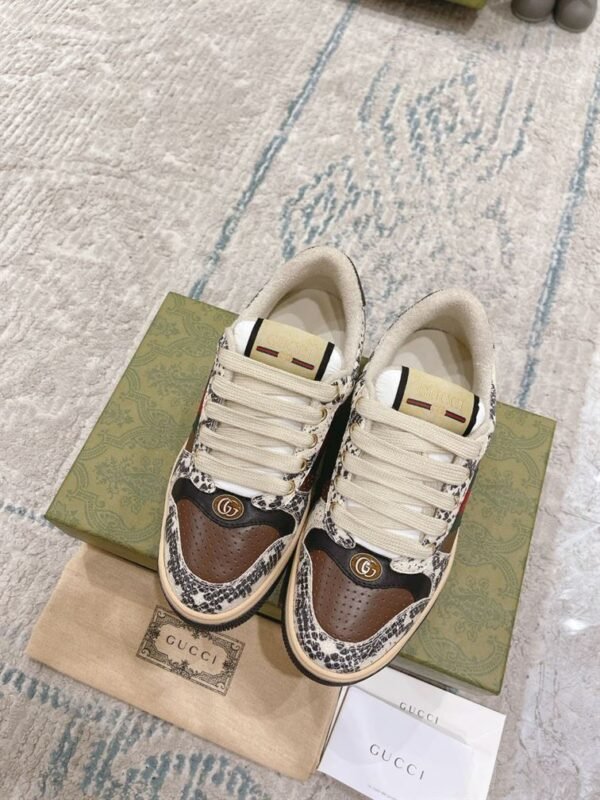 GUCCI SCREENER PYTHON-EMBOSSED LEATHER SNEAKER – GCC108 - Image 3
