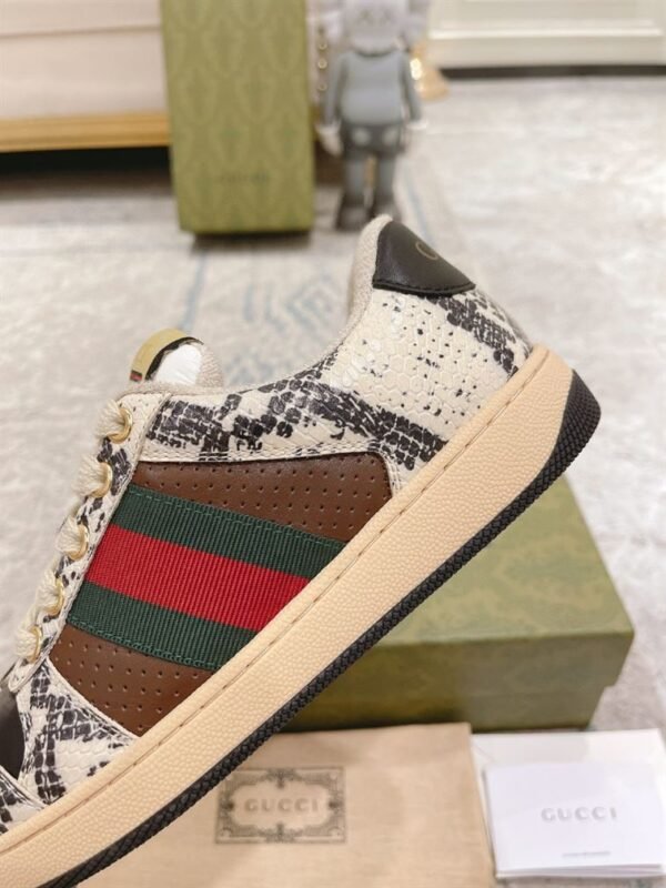 GUCCI SCREENER PYTHON-EMBOSSED LEATHER SNEAKER – GCC108 - Image 6