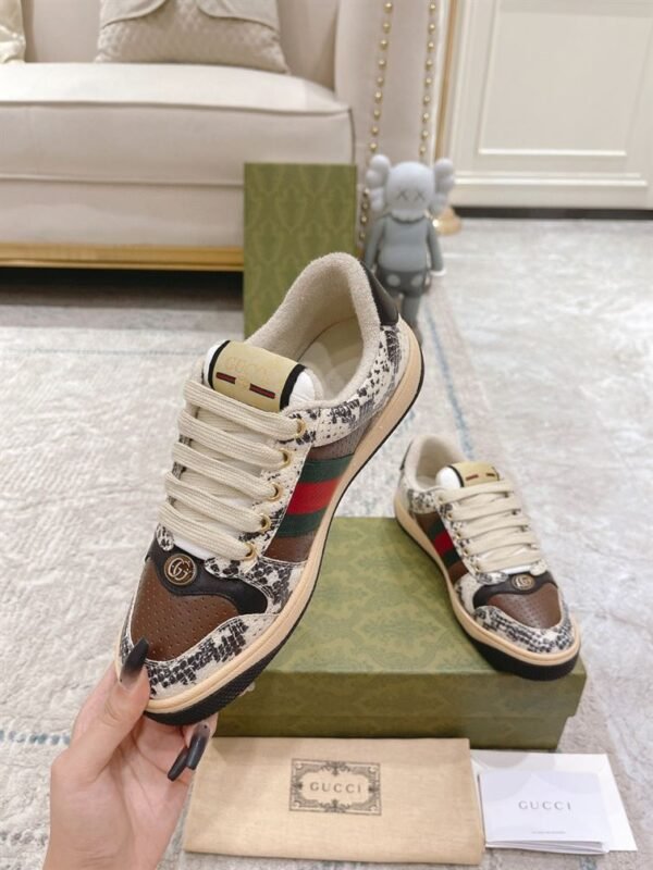 GUCCI SCREENER PYTHON-EMBOSSED LEATHER SNEAKER – GCC108 - Image 4