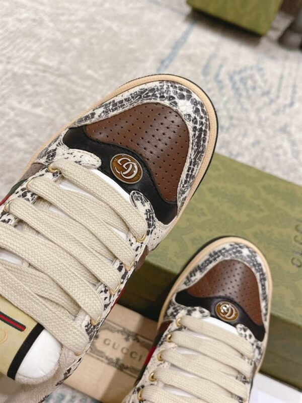 GUCCI SCREENER PYTHON-EMBOSSED LEATHER SNEAKER – GCC108 - Image 5
