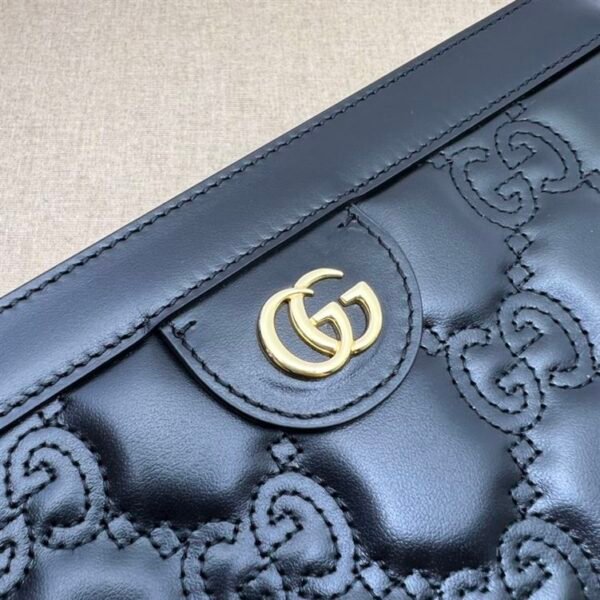 GUCCI SMALL GG QUILTED LEATHER BAG IN BLACK - GB29 - Image 5