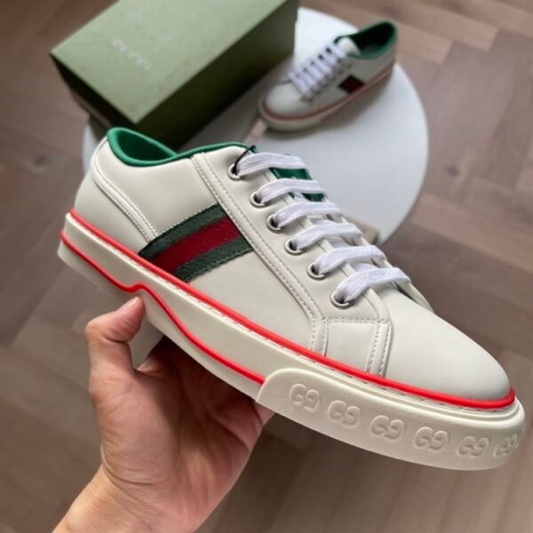 GUCCI TENNIS 1977 SNEAKER IN WHITE LEATHER – GCC060 - Image 5