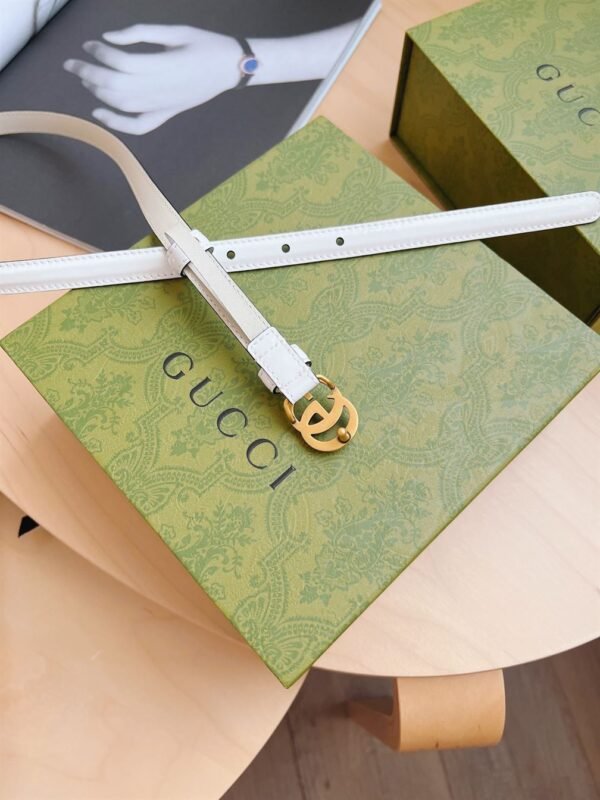 GUCCI THIN PATENT DOUBLE G BELT – GB050 - Image 5