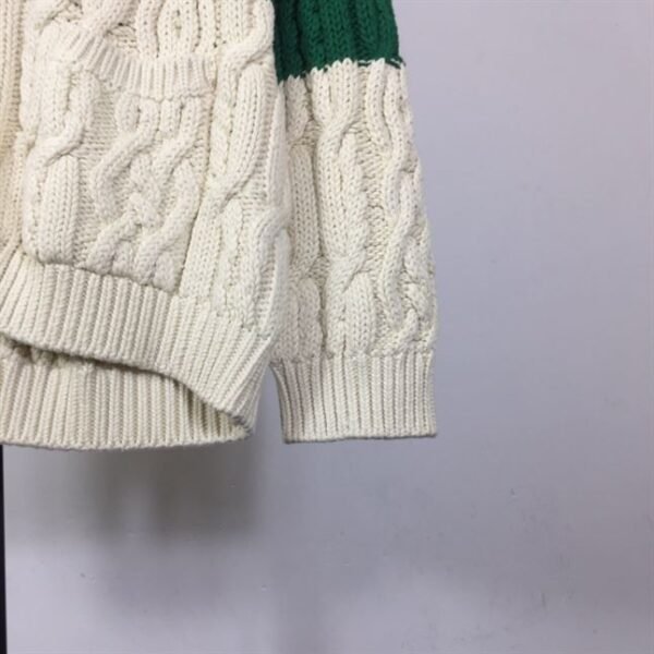 GUCCI WEB STRIPE CABLE-KNIT CARDIGAN – GCK041 - Image 7