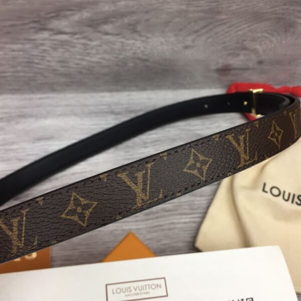 LOUIS VUITTON BELT LV INITIALES RESERSIBLE MONOGRAM 1W NOIR BLACK/BROWN – LBE004 - Image 5
