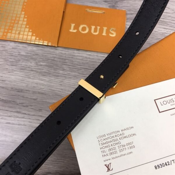 LOUIS VUITTON BELT LV INITIALES RESERSIBLE MONOGRAM 1W NOIR BLACK/BROWN – LBE004 - Image 10