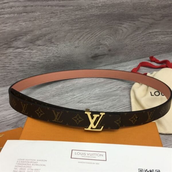 LOUIS VUITTON BELT LV INITIALES RESERSIBLE MONOGRAM ROSE POUDRE – LBE003 - Image 2