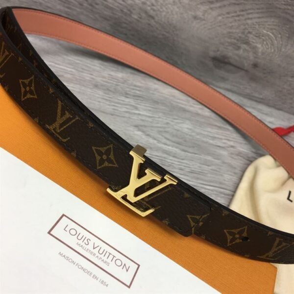 LOUIS VUITTON BELT LV INITIALES RESERSIBLE MONOGRAM ROSE POUDRE – LBE003 - Image 3