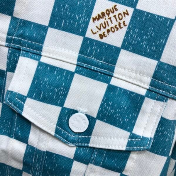 LOUIS VUITTON DAMIER DENIM TRUCKER JACKET – LVC008 - Image 7