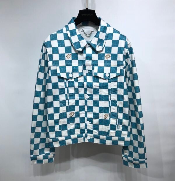 LOUIS VUITTON DAMIER DENIM TRUCKER JACKET – LVC008 - Image 2