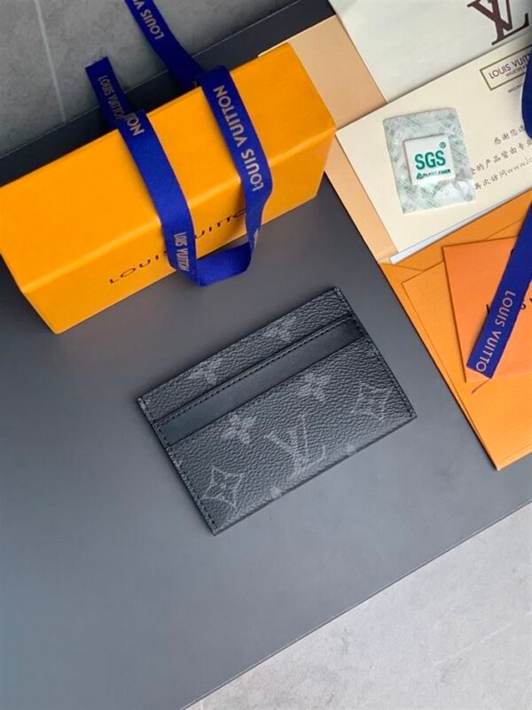 LOUIS VUITTON DOUBLE CARD HOLDER MONOGRAM ECLIPSE CANVAS - WLV020