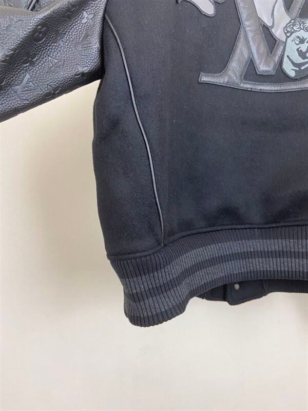 LOUIS VUITTON EMBOSSED LEATHER AND WOOL BLOUSON – LVC029 - Image 5