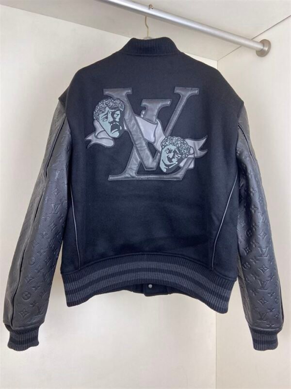 LOUIS VUITTON EMBOSSED LEATHER AND WOOL BLOUSON – LVC029 - Image 3